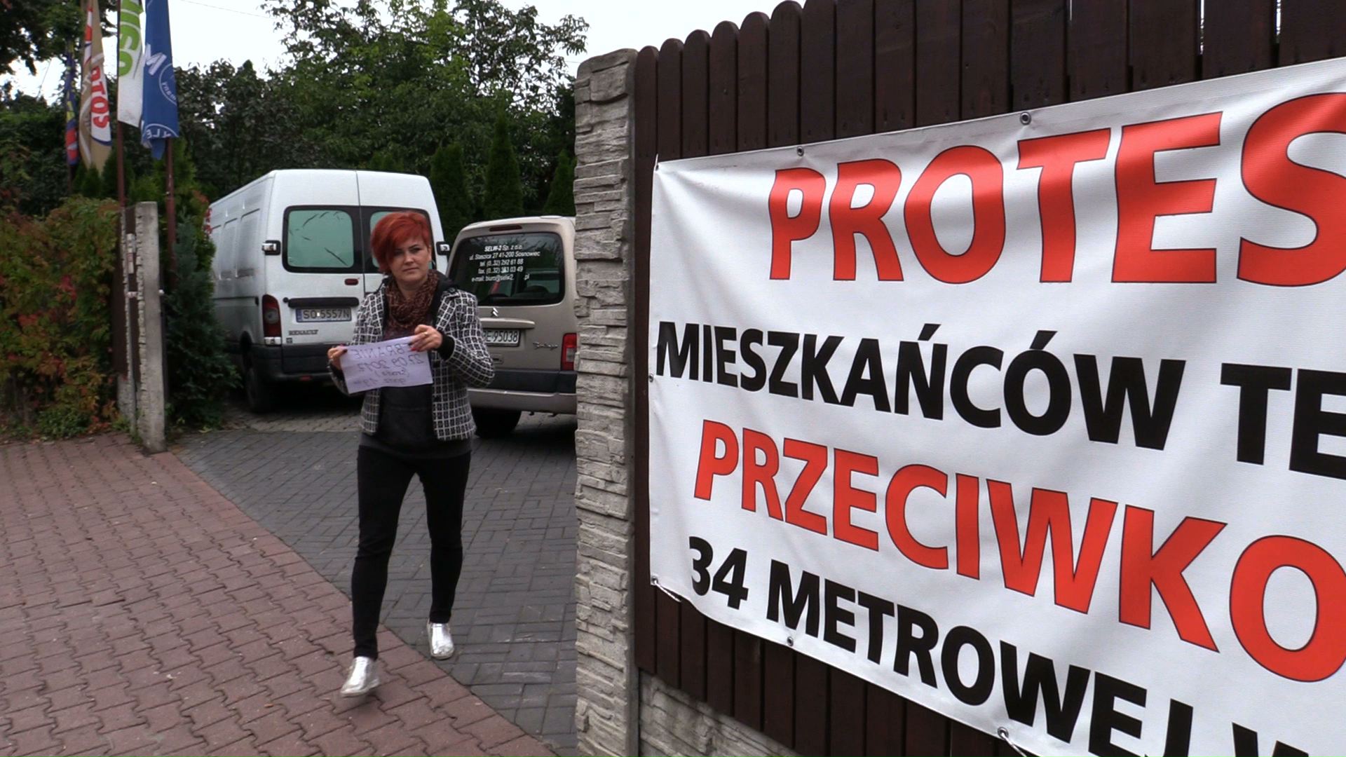 Maszt w Sosnowcu wywołał protest mieszkańców Dąbrowy Górniczej