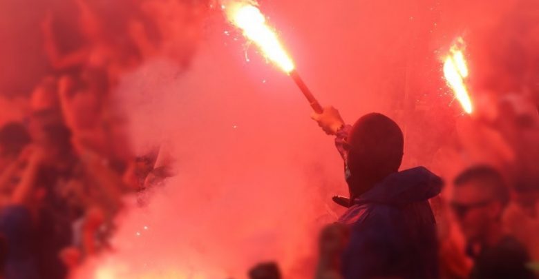 Spotkanie kibiców Ruchu Chorzów w Rudzie Śląskiej. Nielegalne zgromadzenie przerwała policja