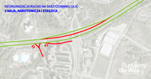 Ulica 3 maja w Sosnowcu wciąż w remoncie