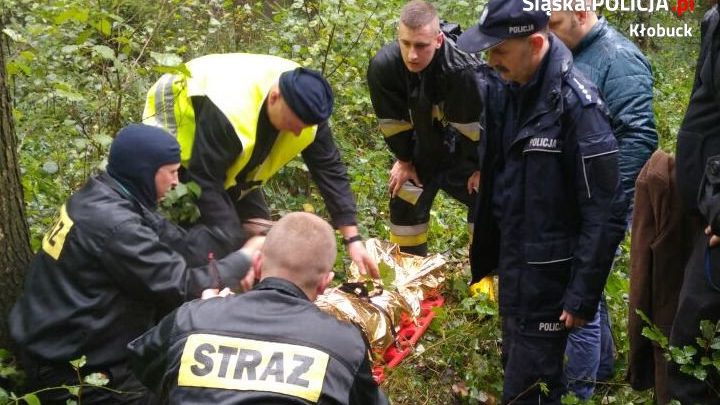 Wycieńczony mężczyzna znaleziony w lesie w Krzepicach