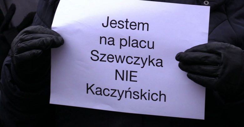 Katowice mają plac Marii i Lecha Kaczyńskich. Szewczyk zdekomunizowany zgodnie z prawem (fot.TVS)