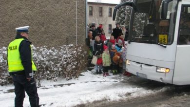 "Bezpieczne ferie 2020". Policja sprawdza autobusy i kierowców fot.Policja Opolska)