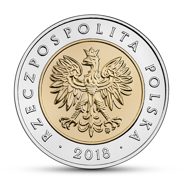 Nowa moneta o nominale 5 zł wkrótce trafi do obiegu. Na pierwszy rzut oka nie różni się od tych, którymi teraz płacimy(fot.NBP)