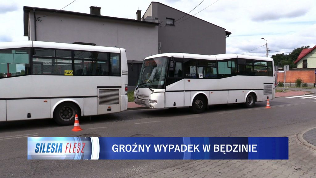W piątek około godz 9:20 na na przystanku na ulicy Wolności w Będzinie zderzyły się 2 autobusy komunikacji miejskiej. Jeden wjechał w tył drugiego