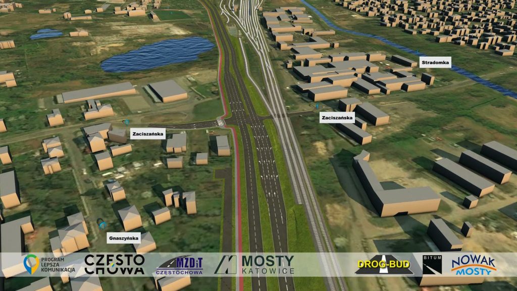 W ramach przebudowy odcinka DK-46 w Częstochowie, powstanie nowe połączenie, które komunikacyjnie odciąży południowo-zachodnią część centrum miasta