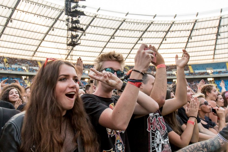 Guns N’ Roses zagrali niesamowity na Stadionie Śląskim. To pierwsze muzyczne wydarzenie na zmodernizowanym obiekcie (fot.slaskie.pl/Tomasz Żak)