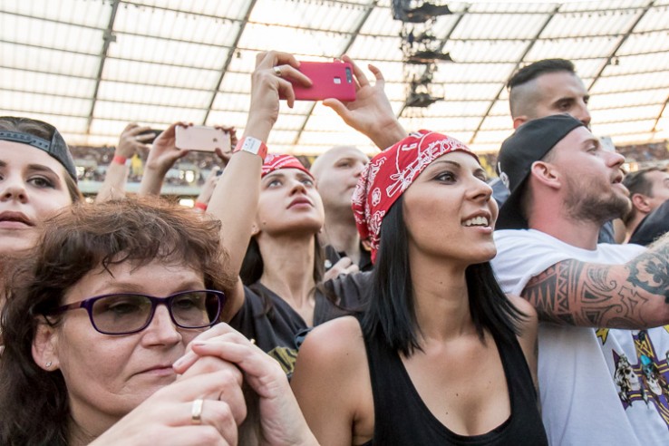 Guns N’ Roses zagrali niesamowity na Stadionie Śląskim. To pierwsze muzyczne wydarzenie na zmodernizowanym obiekcie (fot.slaskie.pl/Tomasz Żak)