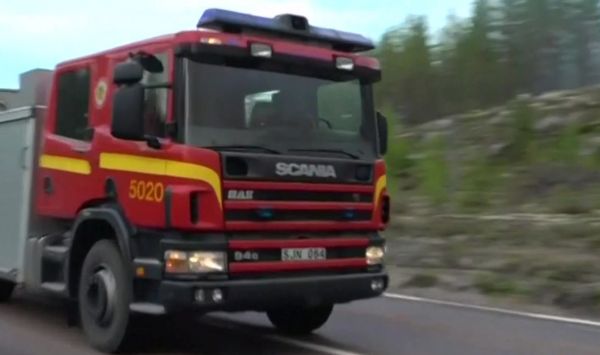 Polscy strażacy pojechali do Szwecji gasić pożary lasów. Są witani jak bohaterowie (fot.TVP Info)