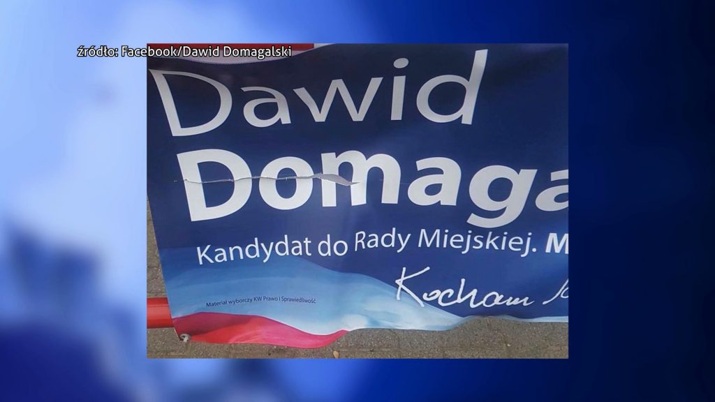 Wandale nie oszczędzają też kandydatów w Jaworznie. Tu walka toczy się na noże, lub jak kto woli – ostrza