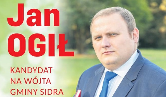 Był jedynym kandydatem na wójta, mimo to przegrał (fot. facebook Jan Ogił)