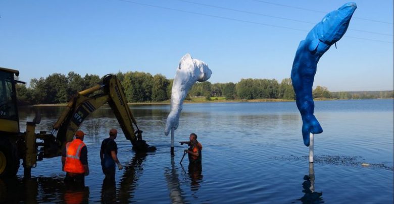 Ogromne szczupaki pojawiły się na zbiorniku Pniowiec w Rybniku (fot.UM Rybnik/L.Tyl)