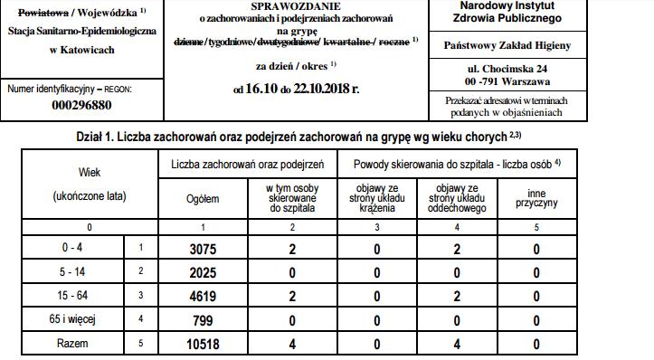 Grypa atakuje w woj.śląskim! 10 tysięcy zachorowań w miesiąc