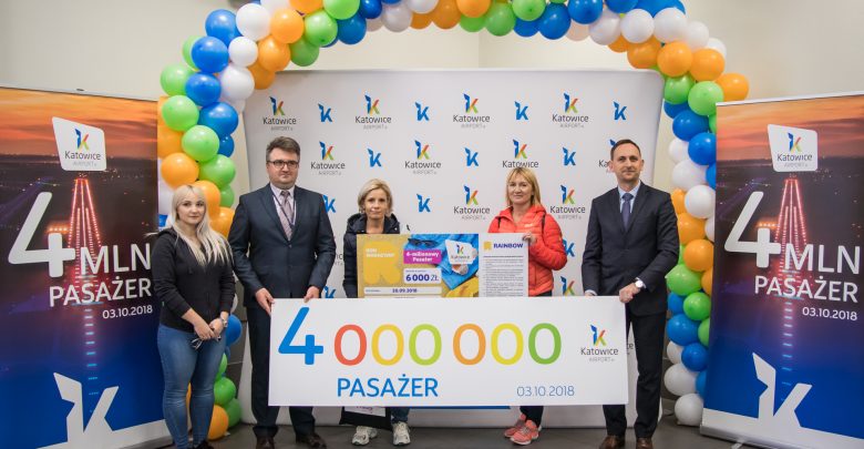 Czteromilionowy pasazer w Katowice Airport (fot.Katowice Airport)