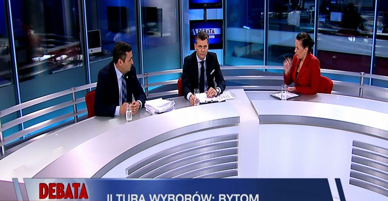 Debata Prezydencka Bytom. O fotel prezydenta powalczą tu 4 listopada Damian Bartyla i Mariusz Wołosz. Dzisiaj walkę na argumenty stoczyli w Telewizji TVS