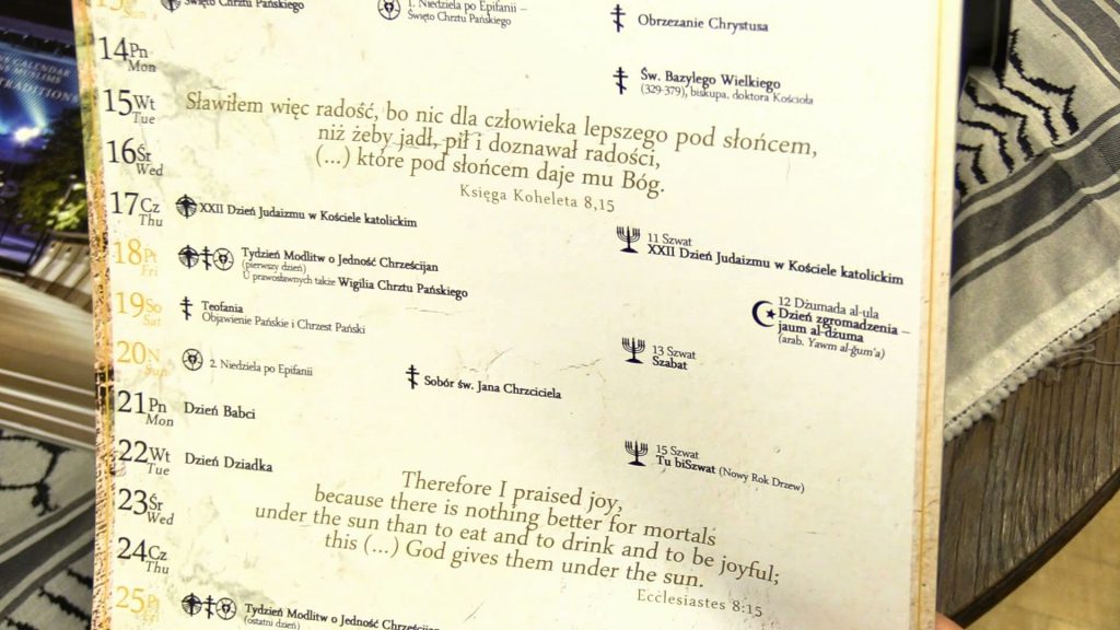 Żydzi, muzułmanie i chrześcijanie razem przez cały rok. Kalendarz Trzech Religii zaprezentowano w Katowicach