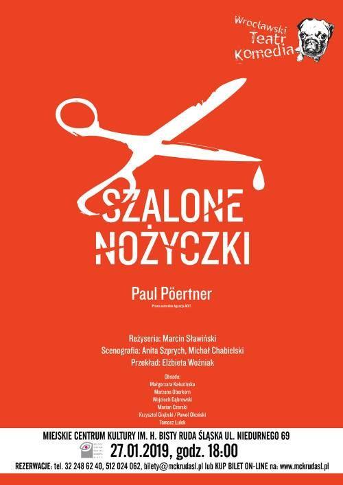 Spektakl "Szalone Nożyczki" (fot. rudaslaska.com.pl)