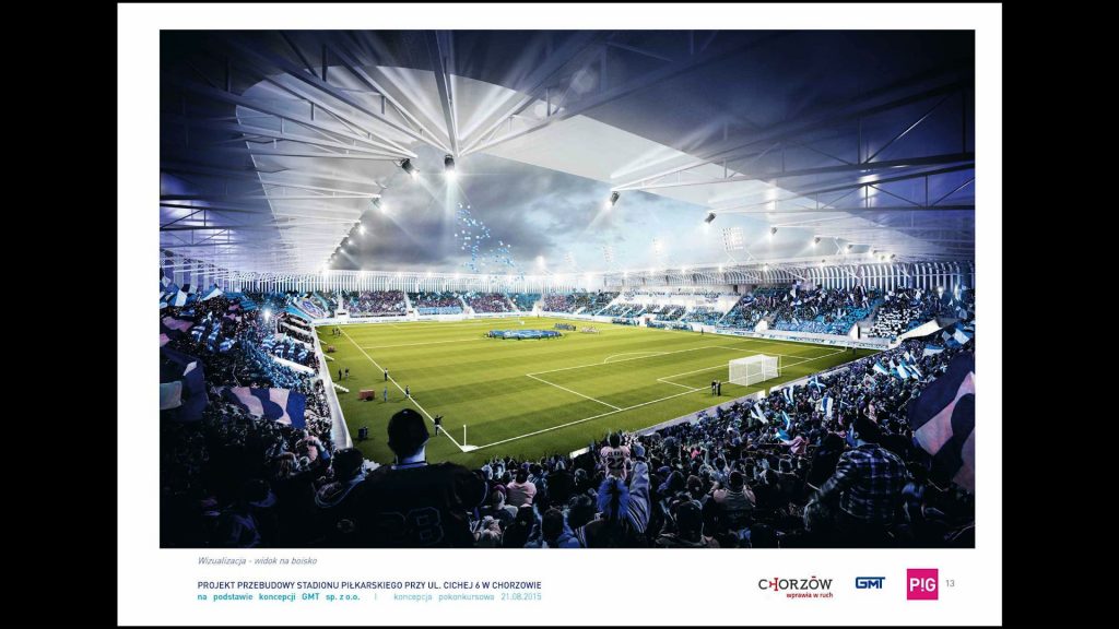 Nowy stadion Ruchu Chorzów później o 3 miesiące. Będą zmiany w projekcie