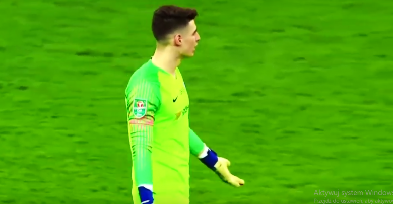 Bramkarz Chelsea odmówił zejścia z boiska (fot. youtube AMA Football Channel TM)