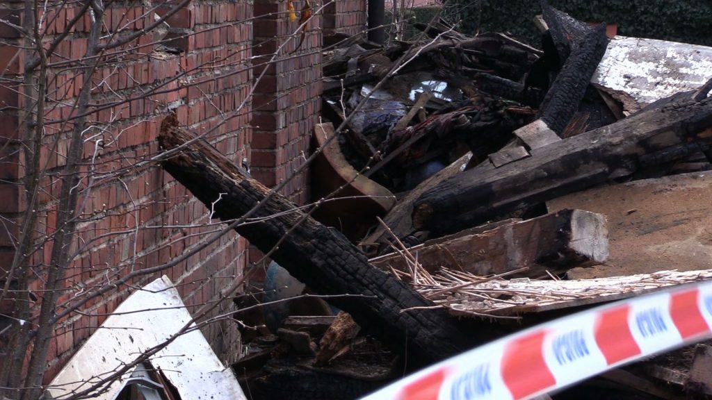 Pożar w Świerklanach. Spłonął budynek przy Plebiscytowej