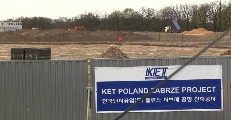 Strefa ekonomiczna w Zabrzu rośnie w oczach. Firma KET z Korei buduje tu swój zakład!