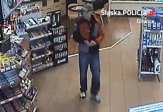 Gliwice: Dokonał kradzieży na stacji benzynowej, później pobił pracownika. Ktoś go rozpoznaje? (fot.KMP Gliwice)