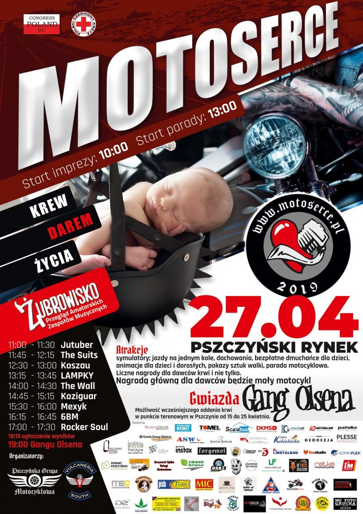 Setki motocykli i zbiórka krwi. Motoserce Pszczyna 2019 już w sobotę