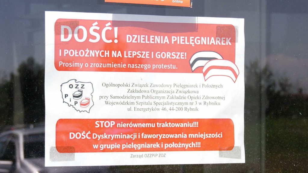 Równe i równiejsze? Pielęgniarki z Rybnika chcą równego traktowania i takich samych podwyżek!