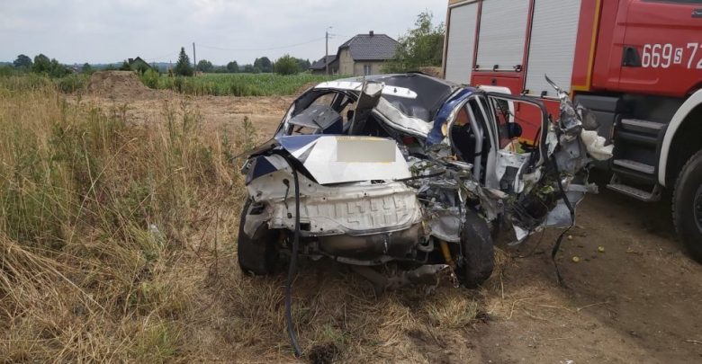 Śląskie: Wypadek podczas Rajdowego Pucharu Śląska (fot.Śląska Policja)