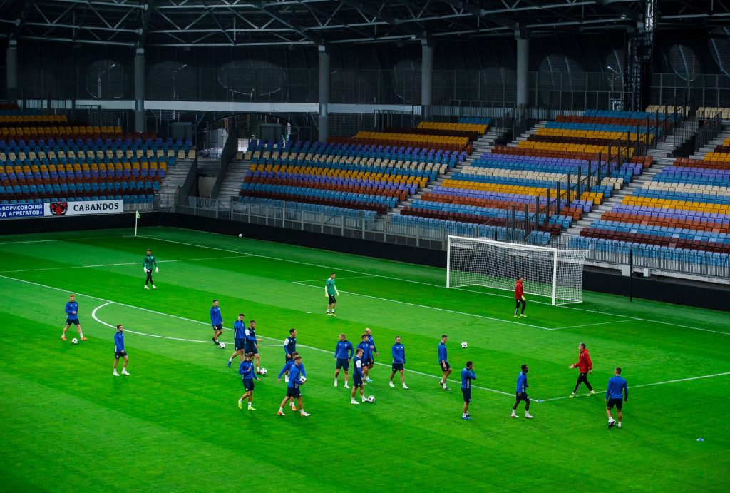 Piast Gliwice trenował już na boisku BATE Borysów. Obiekt "Piastunkom" bardzo się podoba. fot. Piast Gliwice