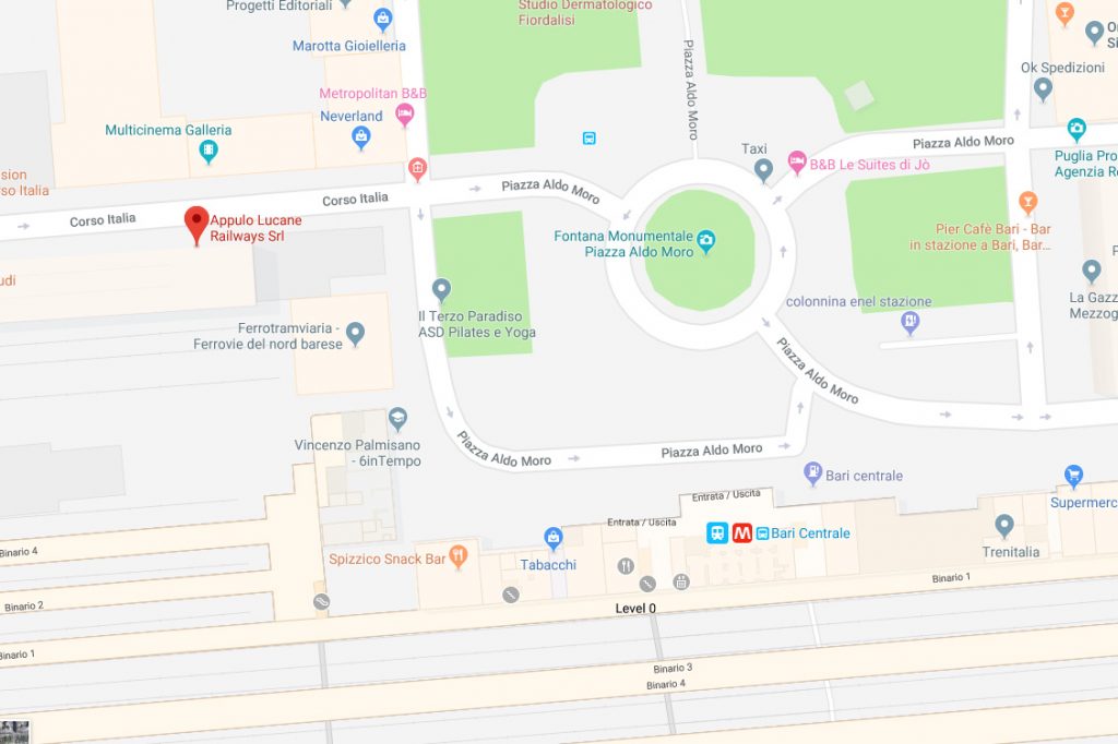 Jak dotrzeć na dworzec w Bari? Pomoże Wam mapa!