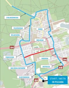 trasa 11. PKO Bytomskiego Półmaratonu