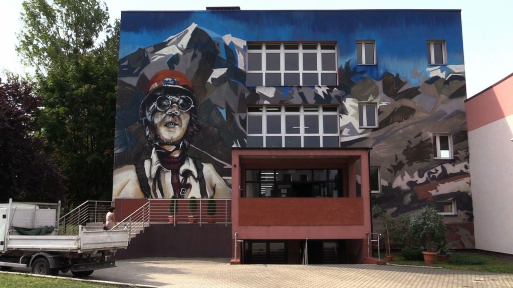 Jerzy Kukuczka ma swój mural. Powstał w Mikołowie