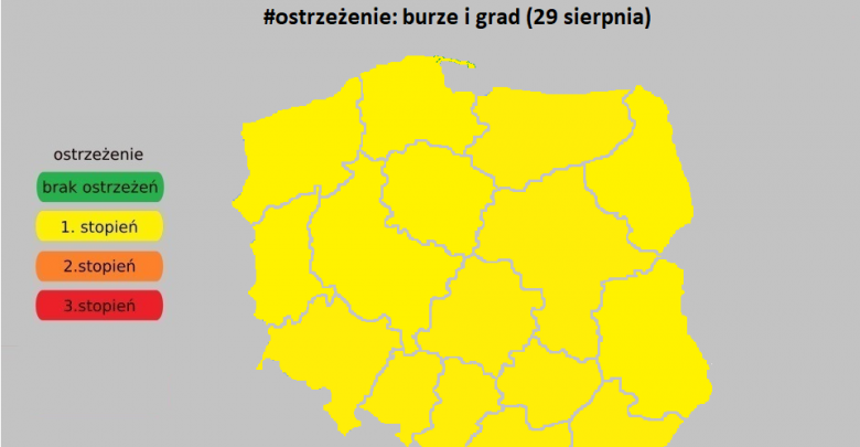 Okropny upał i skwar, do tego burze i grad! Jest ALERT RCB