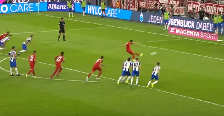 Dwa gole Lewandowskiego (fot. ytb DAILY BIG MATCHES)