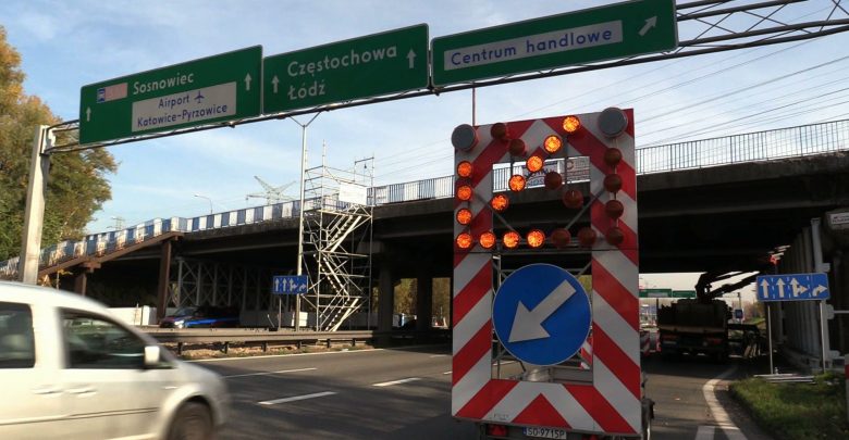 Z Sosnowca do Katowic samochodem w ślimaczym tempie. Ruszył 2 etap remontu na S 88