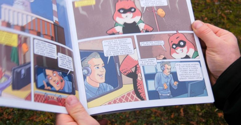W Jaworznie ze smogiem walczy Super-chomik. Komiksowy bohater edukuje dzieci, w jaki sposób należy dbać o środowisko