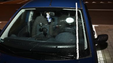 Zniszczył 9 aut kuchennym tłuczkiem (fot.Policja Podkarpacka)