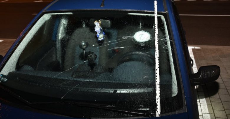 Zniszczył 9 aut kuchennym tłuczkiem (fot.Policja Podkarpacka)