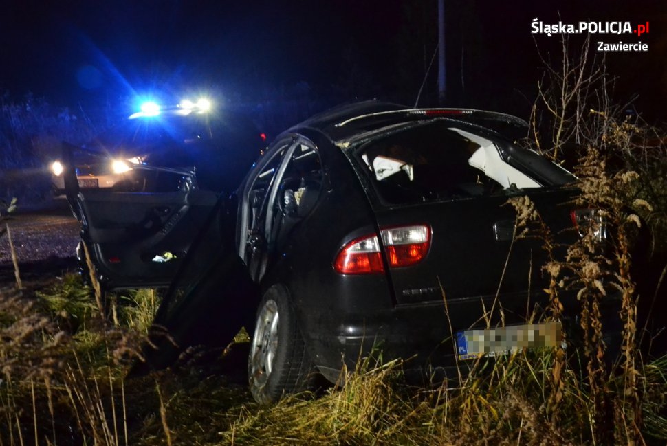 Wypadek w Zawwierciu, w którym zginęło trzech 19-latków będzie wyjaśniany przez prokuraturę (fot.policja)