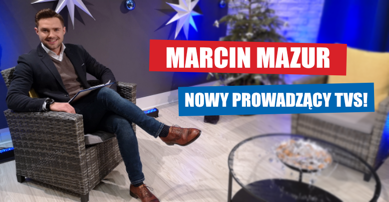 Marcin Mazur w TVS (fot. TVS)