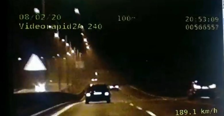 Brawurowy policyjny pościg na Drogowej Trasie Średnicowej w Gliwicach (fot.KMP Gliwice)