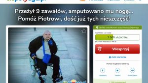 9 zawałów i amputacja nogi. Piotr z Sosnowca nie poddaje się i wciąż walczy o normalne życie