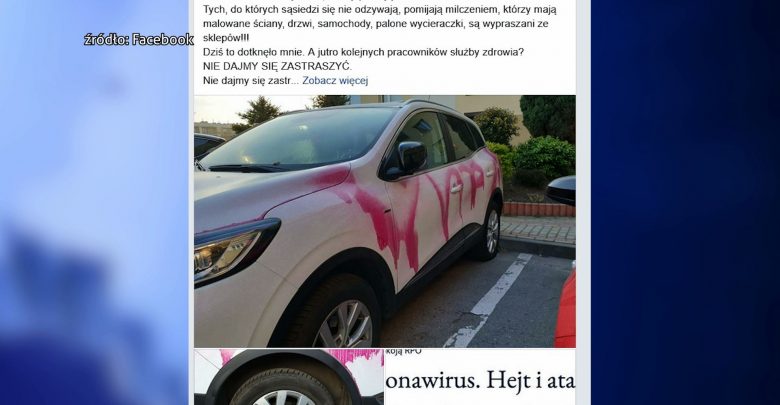 Epidemia hejtu wobec lekarzy na Śląsku! W Gliwicach idioci zmasakrowali pielęgniarce auto!