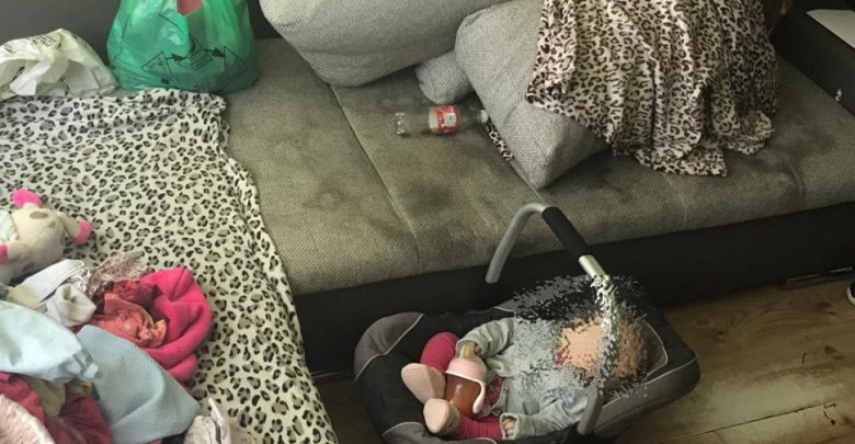 Gliwice: naćpana matka opiekowała się półrocznym dzieckiem. Fot. Śląska Policja