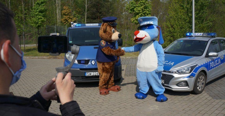 Sznupek i Świonek uczą bezpieczeństwa (fot. silesia.info.pl)