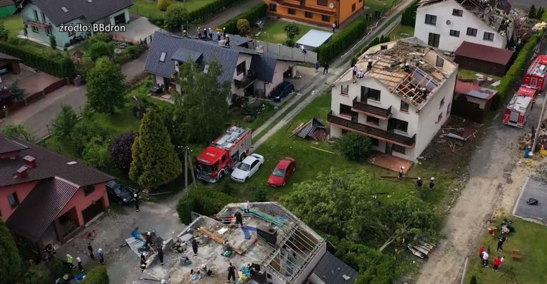 Kaniów odbudowuje się po trąbie powietrznej. Pomoc dla mieszkańców wciąż płynie