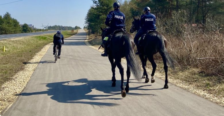 Częstochowa: Pościg za rowerzystami. Policyjne konie dały radę (fot.Śląska Policja)
