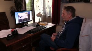 To jedna sal wykładowych Uniwersytetu Śląskiego. I to tu codziennie w ten - czyli w wirtualny sposób - ze swoimi studentami spotyka się Zbigniew Markowski