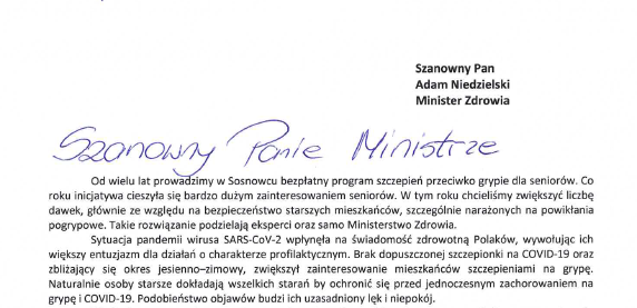 A. Chęciński grzmi do ministra w sprawie szczepionek! „Przecież to absurd!”. Fot. UM Sosnowiec