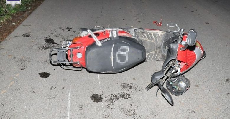 Wywrócił się na motorowerze. Zmarł na miejscu (fot.Policja Lubelska)